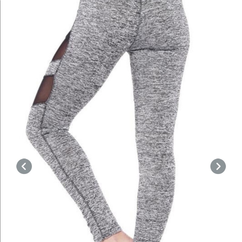 Electric yoga tummy tuck mesh racer legging - Picture 4 of 5